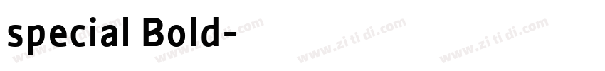 special Bold字体转换